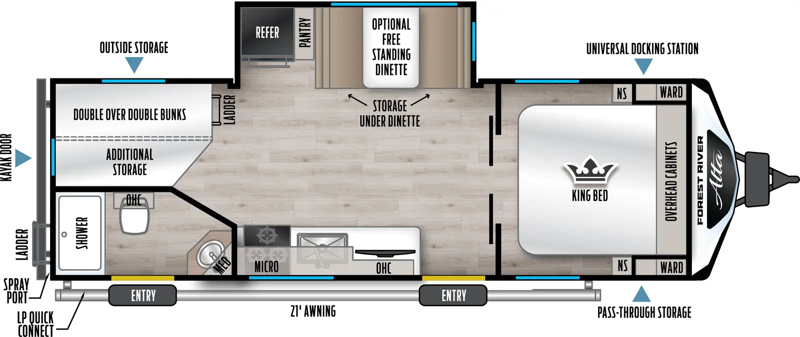 Alta 2475KBH Floorplan